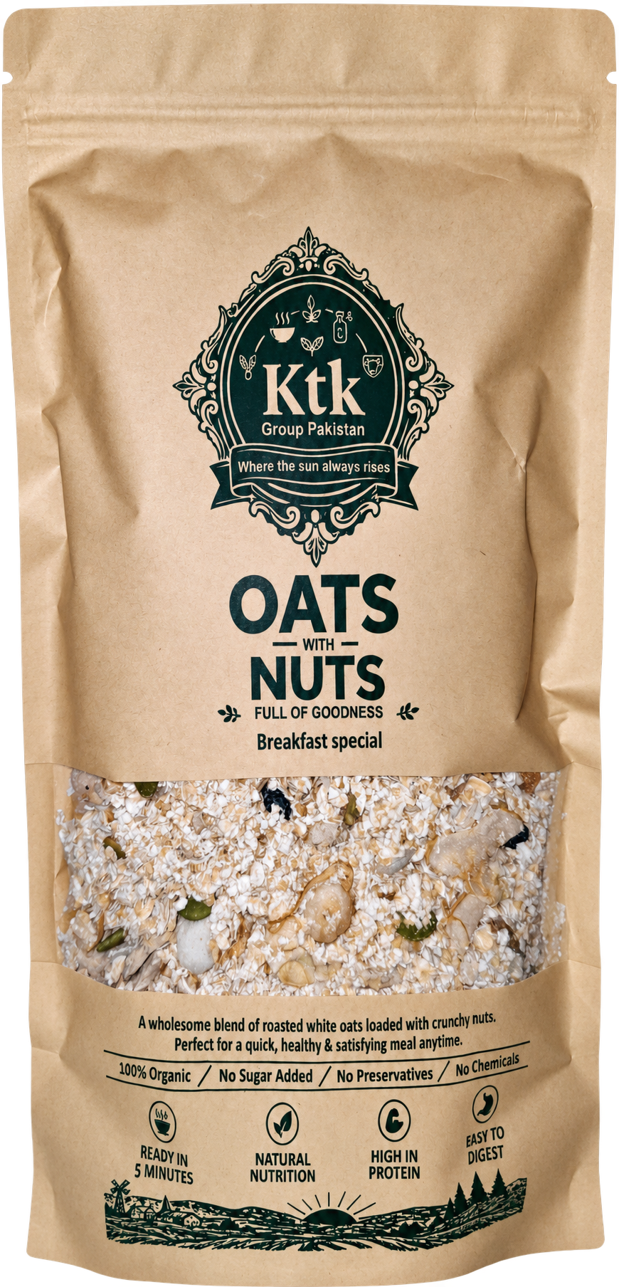 KTK Oats with Nuts pouch
